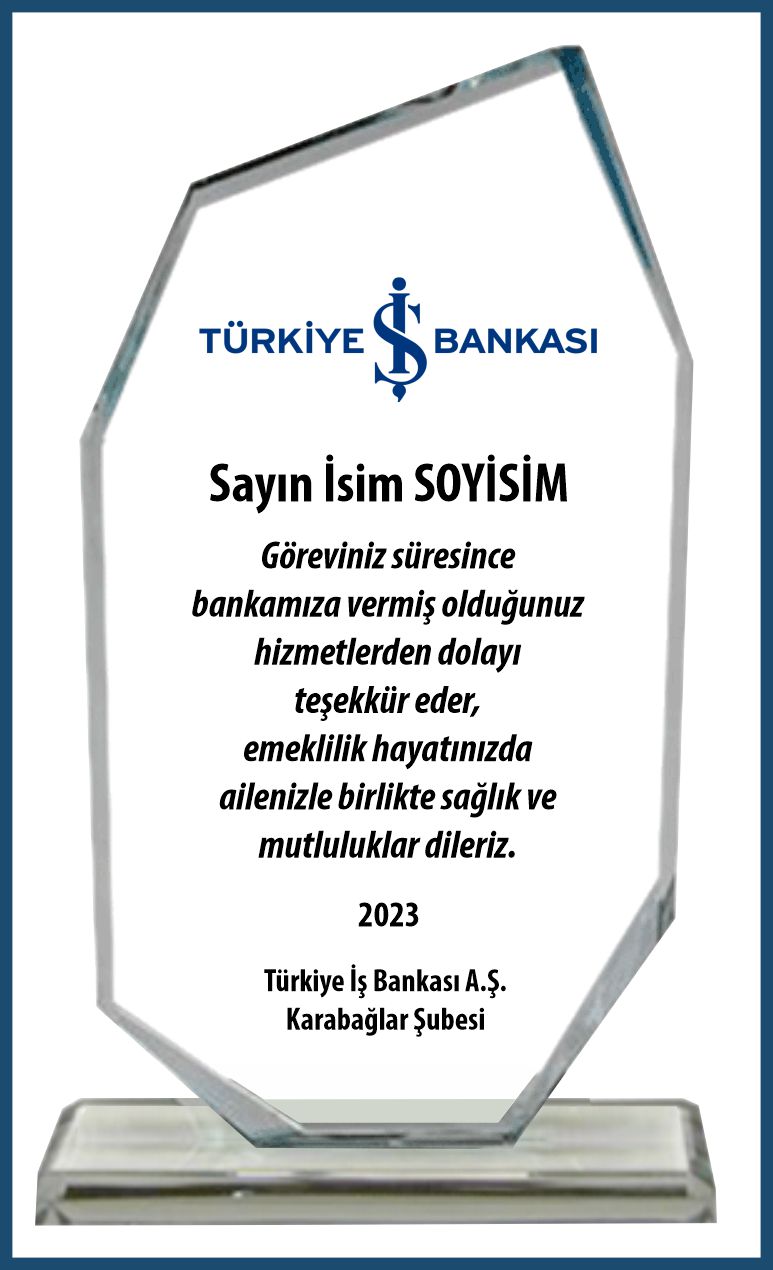 iş bankası plaket 548413215