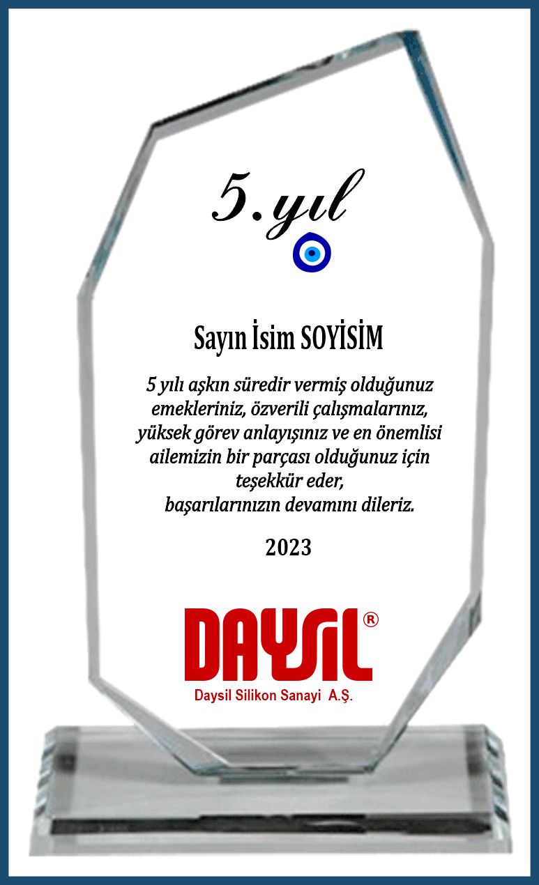 izmir kıdem yılı hizmet yılı çalışma yılı plaketi 003