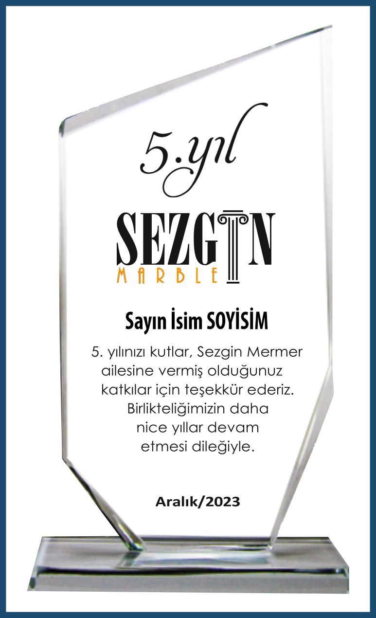 izmir kıdem yılı hizmet yılı çalışma yılı plaketi 006