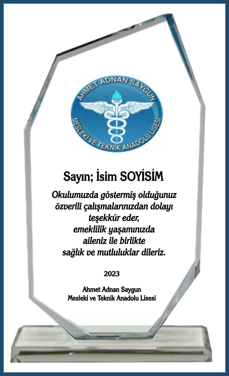 okul plaket 654315