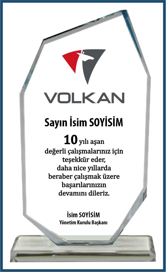 volkan itfaiye plaket